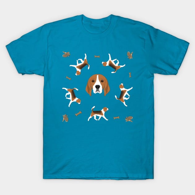 Beagle Bunch T-Shirt by childofthecorn